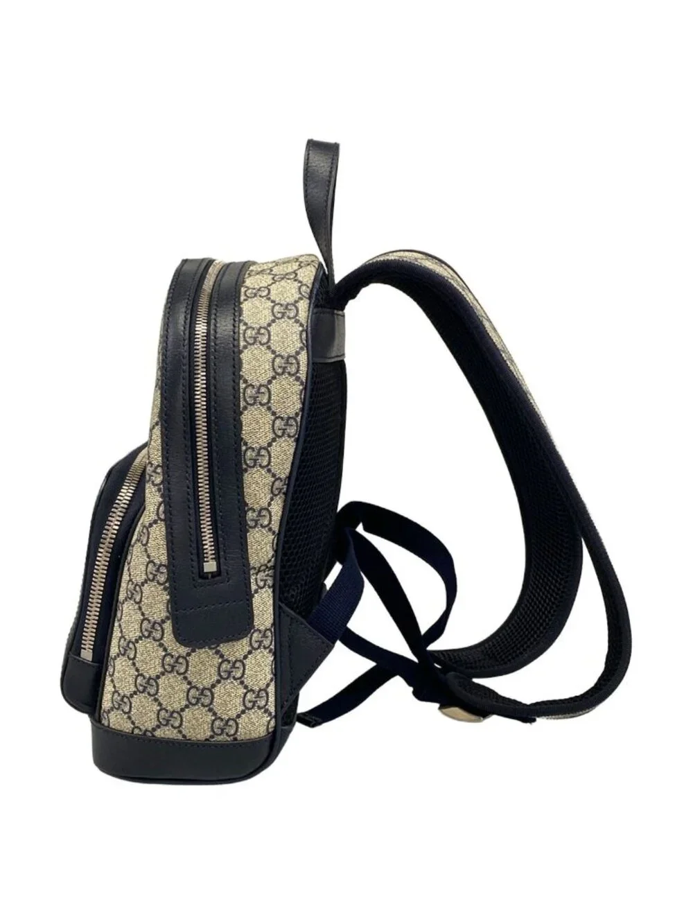Gucci Backpack Ophidia Ivory Navy Red Leather